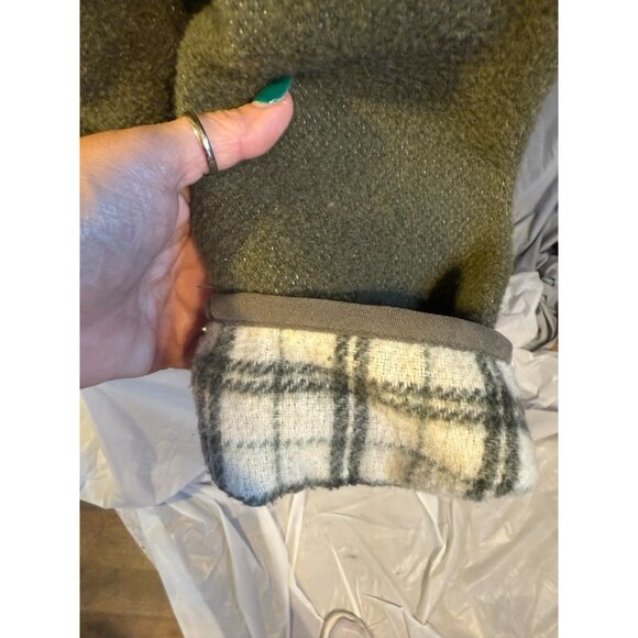 Norton Petites Zip Up Jacket Cardigan Womens PM Medium M Brown Cozy Warm - Picture 2 of 3